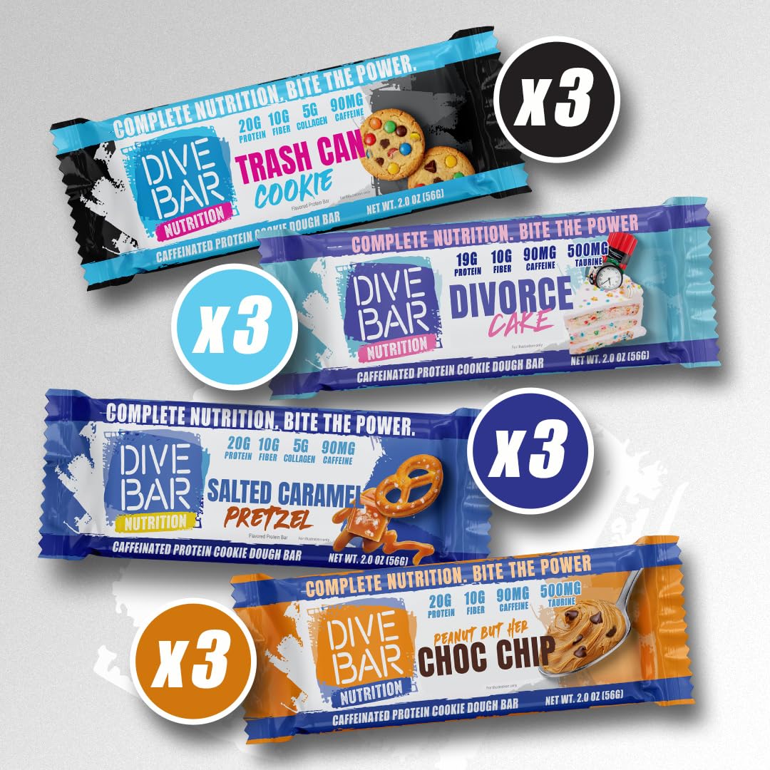 Dive Bar Nutrition etiqueta nutricional con macros y vitaminas claras