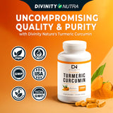 Divinity Nutra etiqueta con C3 Complex 95% y BioPerine claramente legible