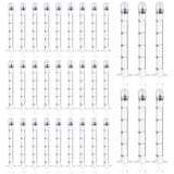 Dizzily vista frontal del paquete de 40 aplicadores para uso higiénico y dosificado