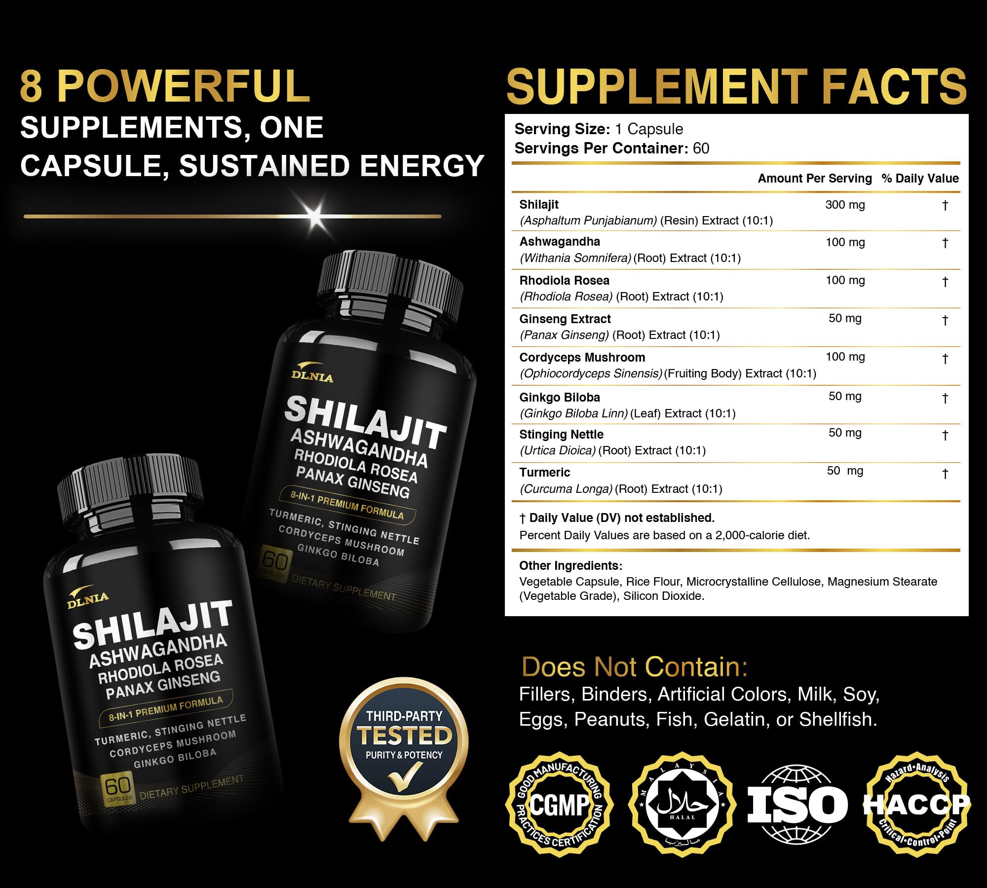 DLNIA textura cercana del polvo de shilajit mostrando pureza