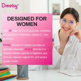 Display de ingredientes orgánicos Dmeisy resaltando prebióticos y probióticos