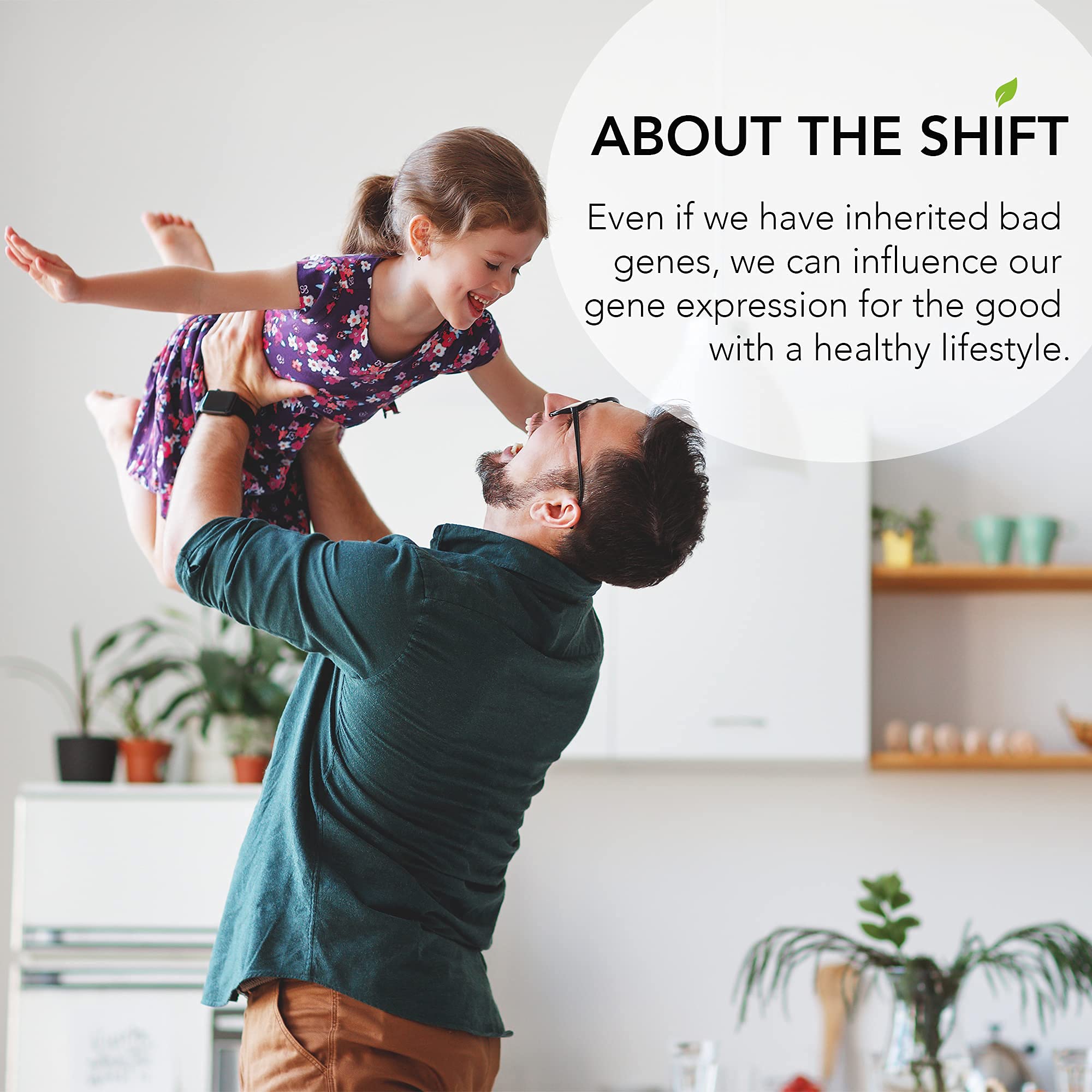 DNA SHIFT producto en cocina para mostrar uso diario e integración lifestyle