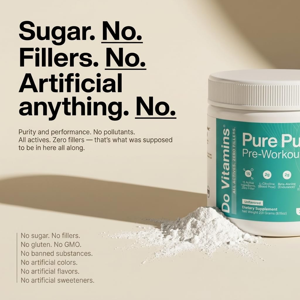 Do Vitamins PurePump junto a una mano para comparar tamaño del envase