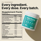 Do Vitamins PurePump etiqueta con ingredientes activos y sin rellenos