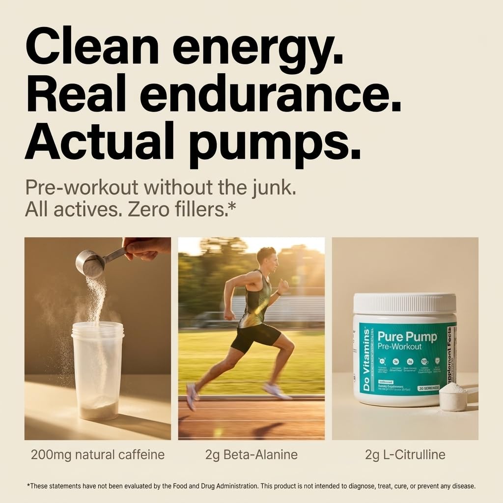 Do Vitamins PurePump textura en polvo fina, mezcla homogénea fácil