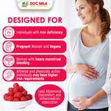 Doc Mila etiqueta con ingredientes y beneficios visibles para el usuario