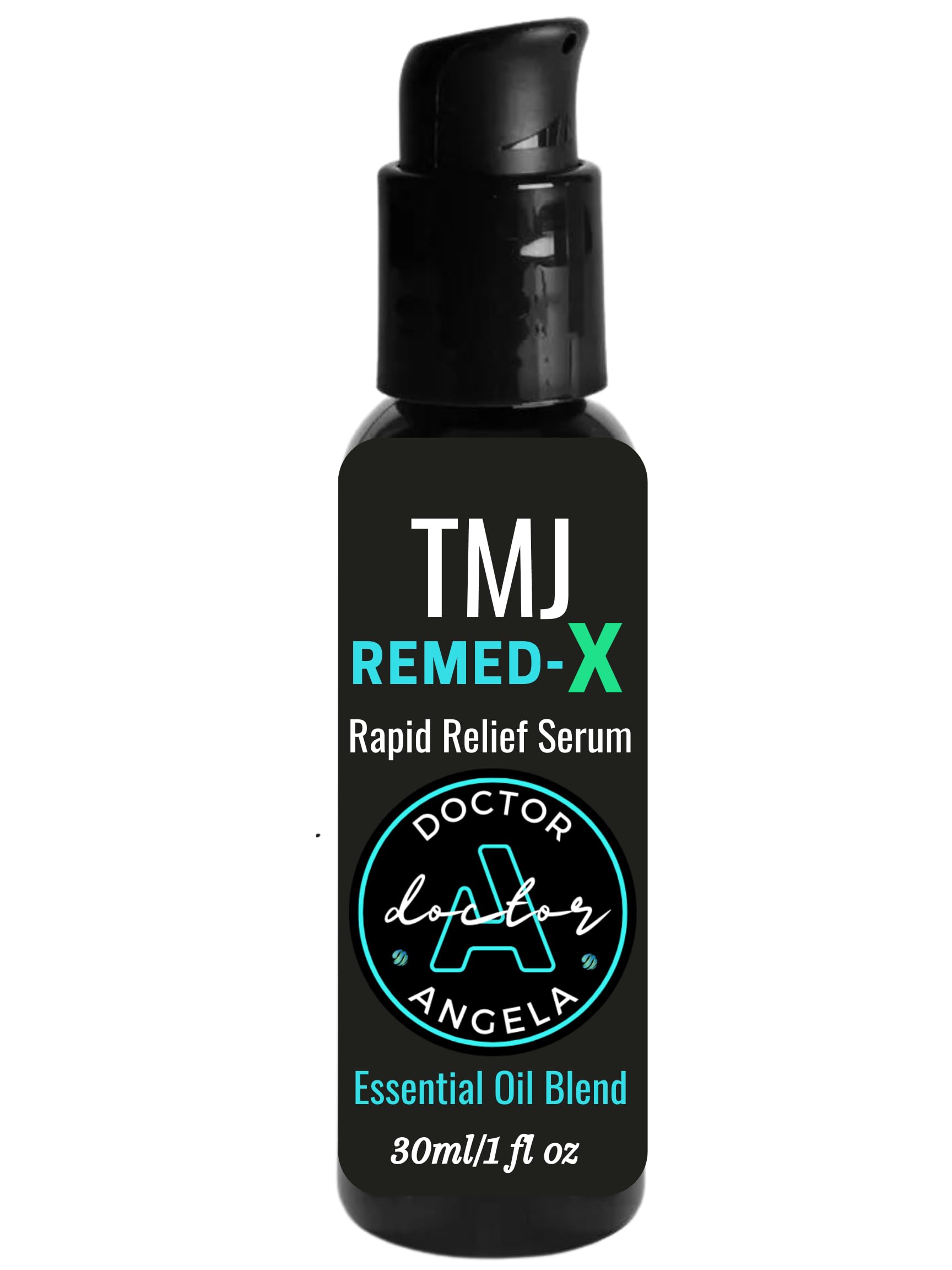 Doctor Angela Essential envase frontal del sérum para alivio TMJ, aplicación fácil