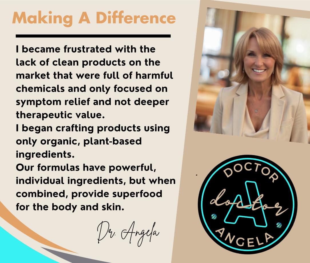 Doctor Angela Essential comparación de tamaño 30 ml, compacto y portátil
