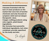 Doctor Angela Essential comparación de tamaño 30 ml, compacto y portátil