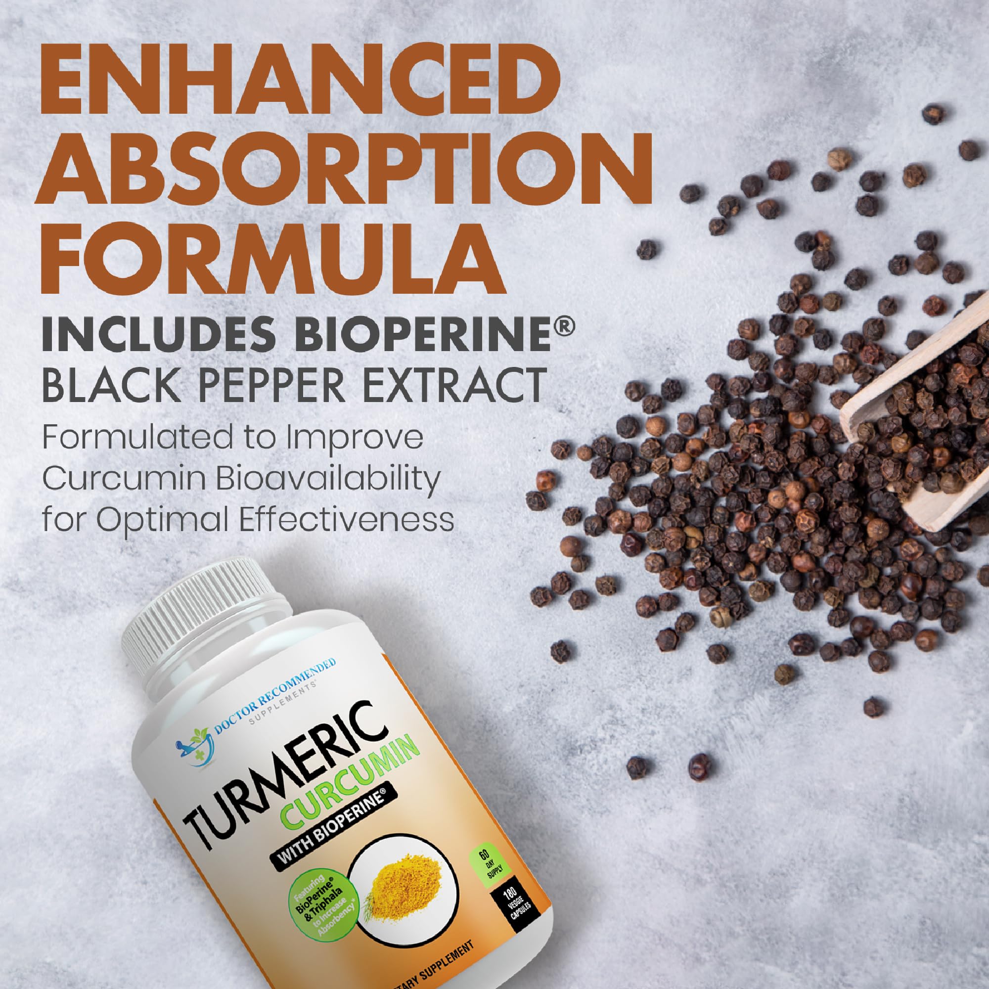DOCTOR RECOMMENDED SUPPLEMENTS cápsula abierta mostrando fórmula y ingredientes