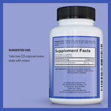 DOCTOR RECOMMENDED SUPPLEMENTS primer plano de cápsula vegetal y acabado suave