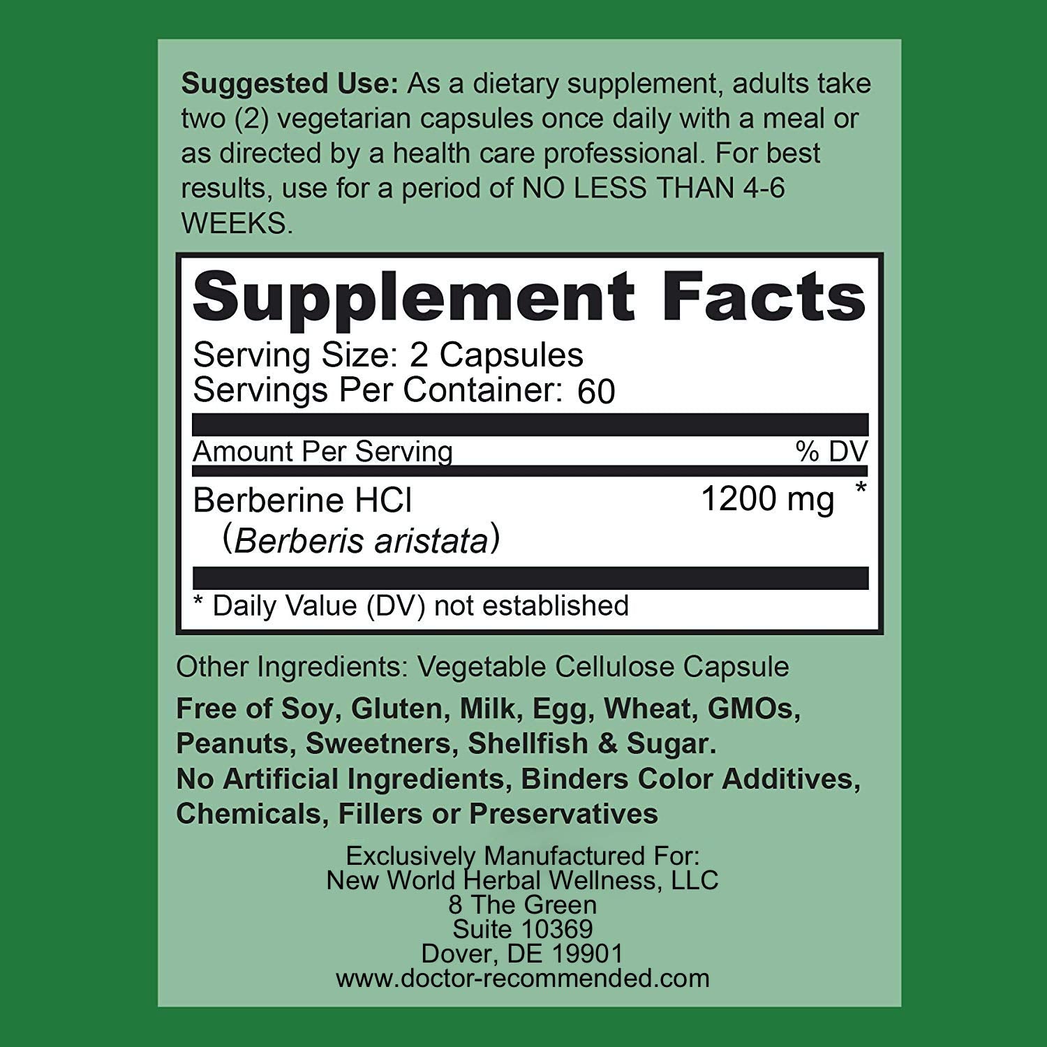 DOCTOR RECOMMENDED SUPPLEMENTS detalle de cápsulas vegetales y textura limpia