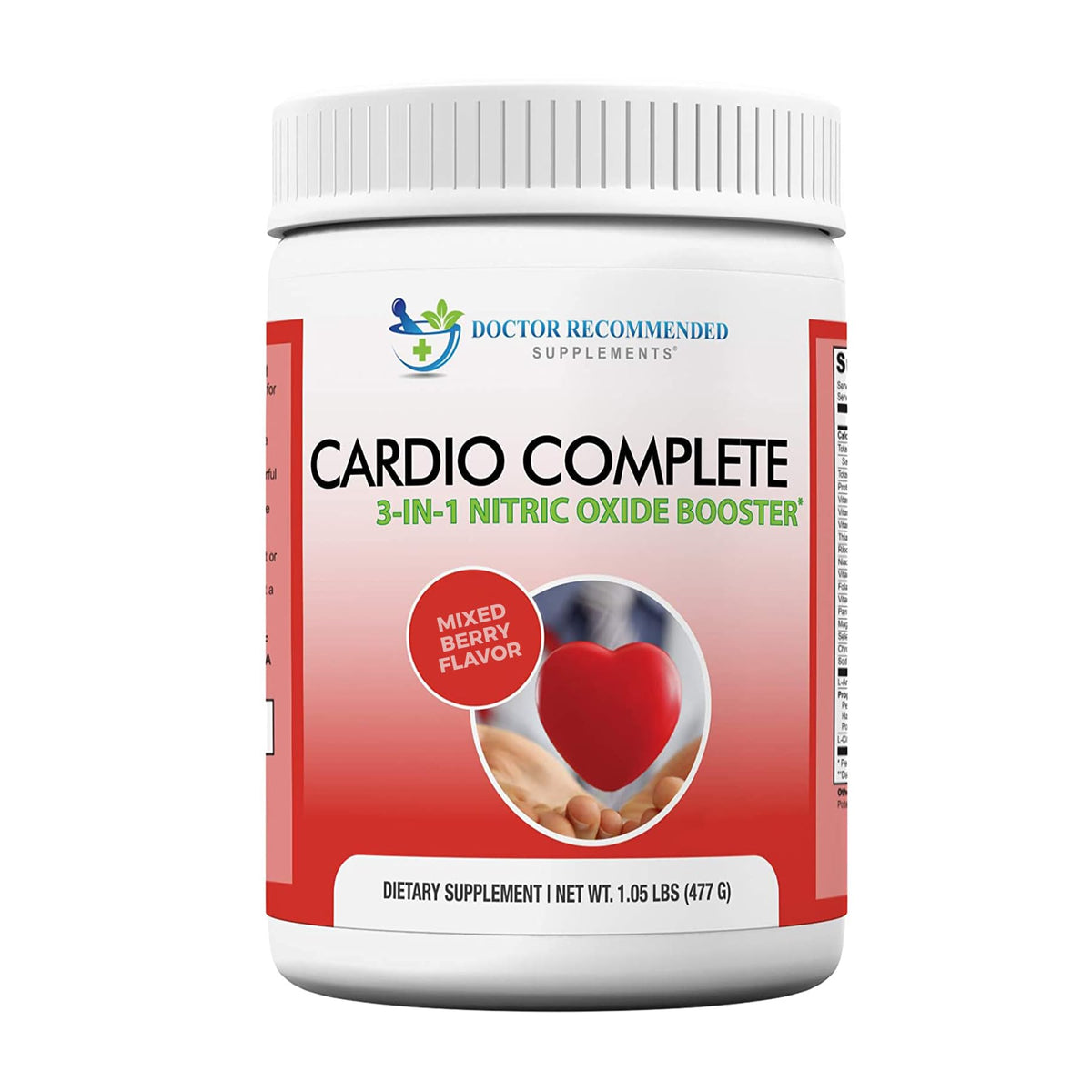 DOCTOR RECOMMENDED SUPPLEMENTS Cardio Complete envase frontal con información clara