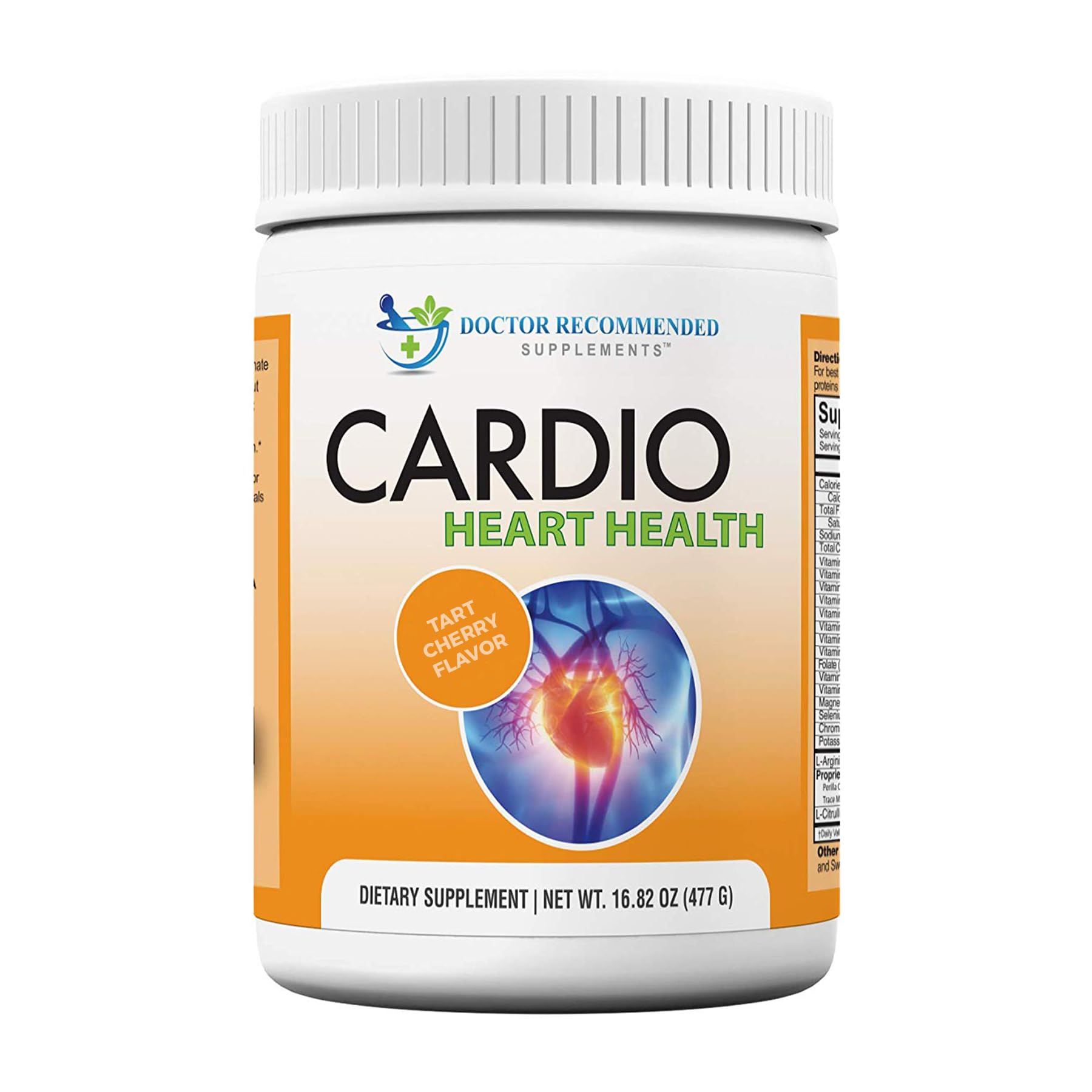 DOCTOR RECOMMENDED SUPPLEMENTS vista frontal del envase mostrando etiqueta clara y beneficios