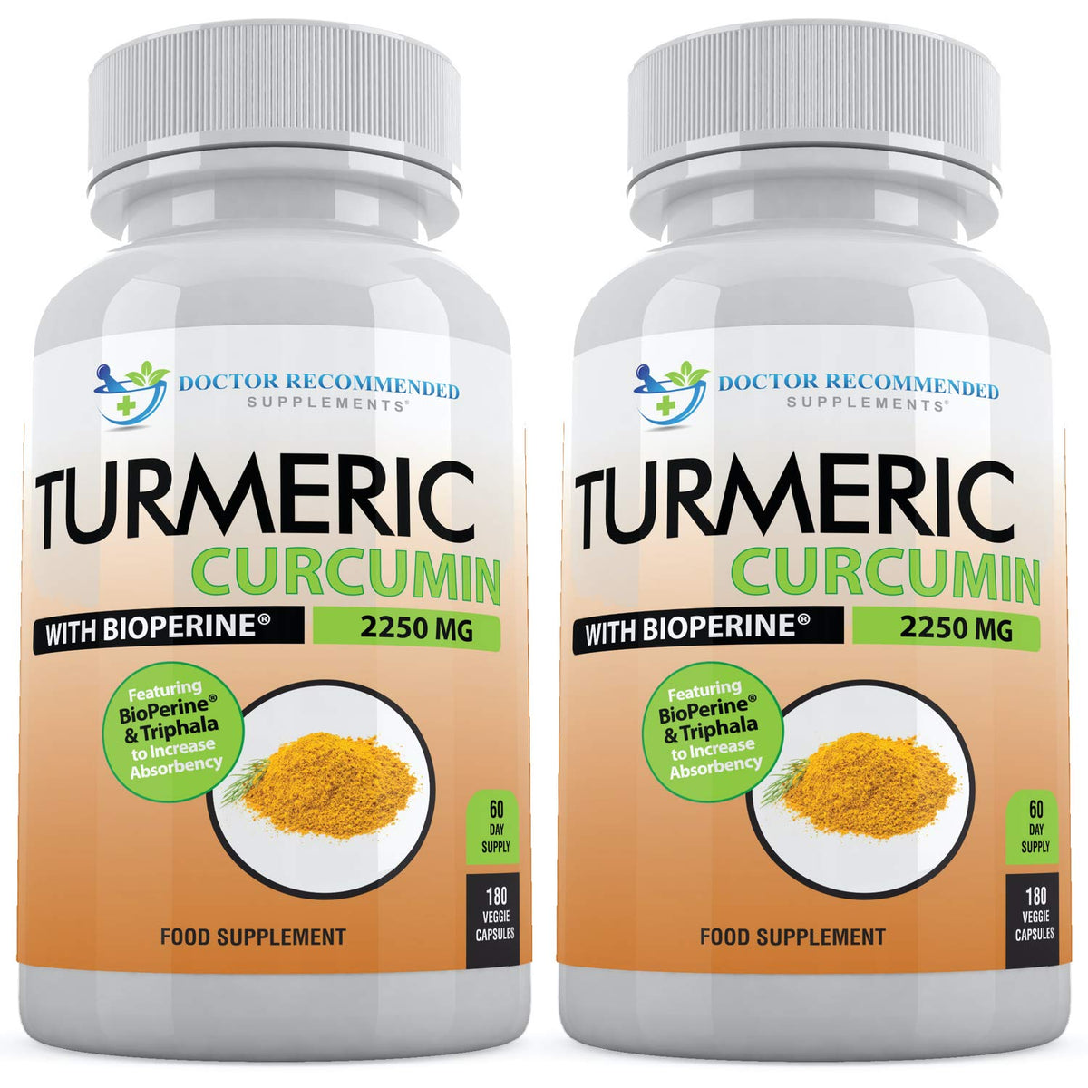 DOCTOR RECOMMENDED SUPPLEMENTS frente del envase mostrando la etiqueta y beneficios principales