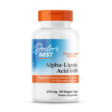Doctor's BEST envase frontal de Alpha Lipoic Acid 600 mg, alta potencia