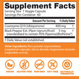 Doctor's BEST cápsula en mano demostrando dosificación de 400 mg y conveniencia