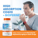 Doctor's BEST varias cápsulas dispersas mostrando forma vegana y fácil ingesta