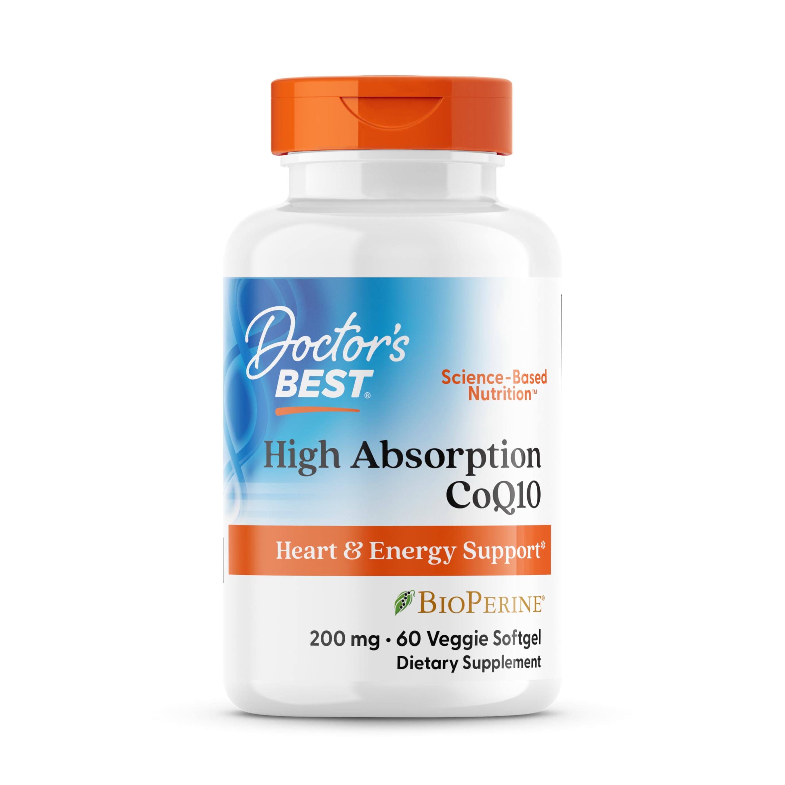 Doctor's BEST empaque frontal mostrando el frasco y dosis 200 mg