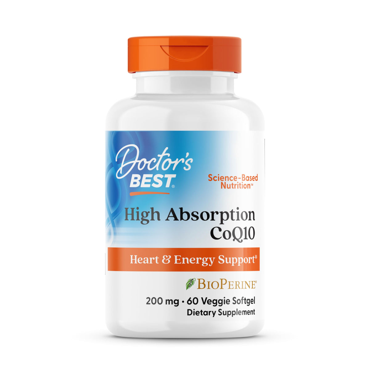 Doctor's BEST empaque frontal mostrando el frasco y dosis 200 mg