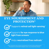 Doctor's BEST suplemento en uso cerca de pantalla para protección ocular