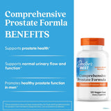 Doctor's Best envase de 120 cápsulas con escala de tamaño practicidad