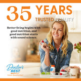 Doctor's BEST en mesa de desayuno integrando suplemento con comida