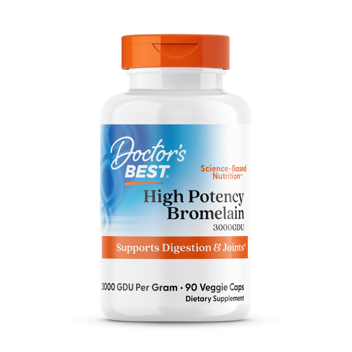 Doctor's BEST envase frontal mostrando etiqueta y beneficio digestivo