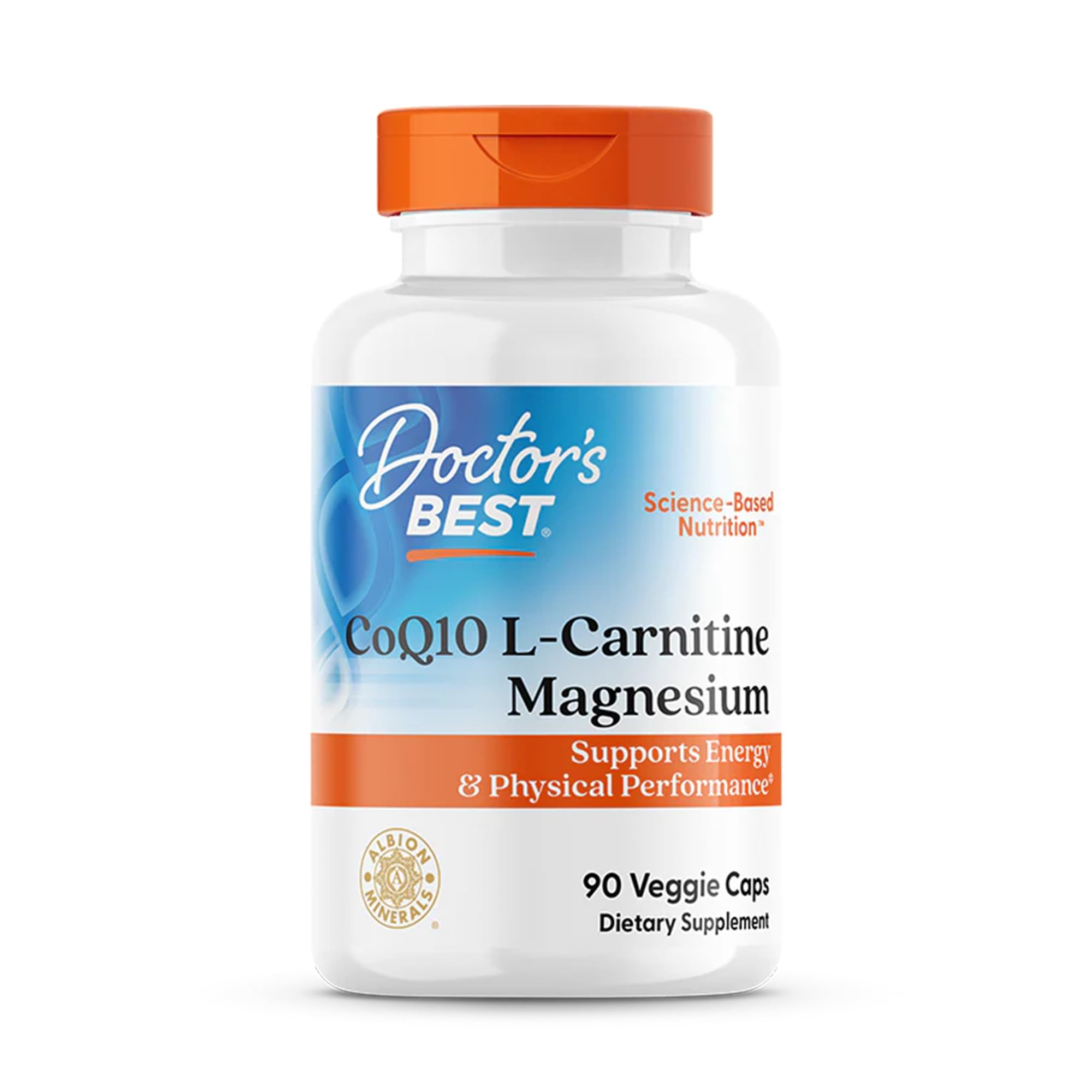 Doctor's BEST frente del envase mostrando fórmula y beneficio energético