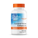 Doctor's BEST frasco frontal mostrando etiqueta y beneficios para visión
