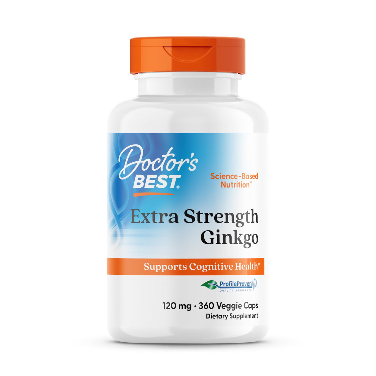 Doctor's BEST botella frontal mostrando 360 cápsulas y beneficios