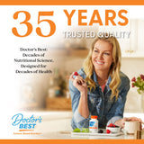 Doctor's Best producto en entorno de trabajo que sugiere enfoque relajado