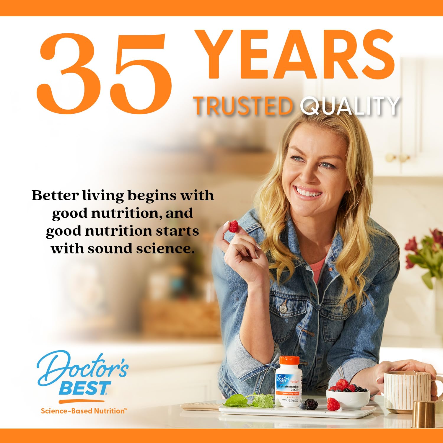 Persona activa tomando Doctor's BEST Turmeric Curcumin tras ejercicio para movilidad