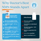 Doctor's BEST suplemento en mesa con frutas, sugiere integración en estilo de vida activo