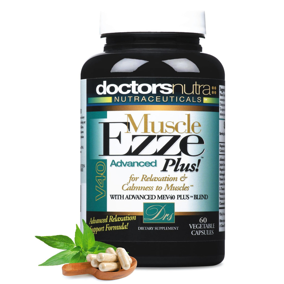Doctors Nutra envase frontal de Muscle Ezze Plus mostrando presentación clara y profesional