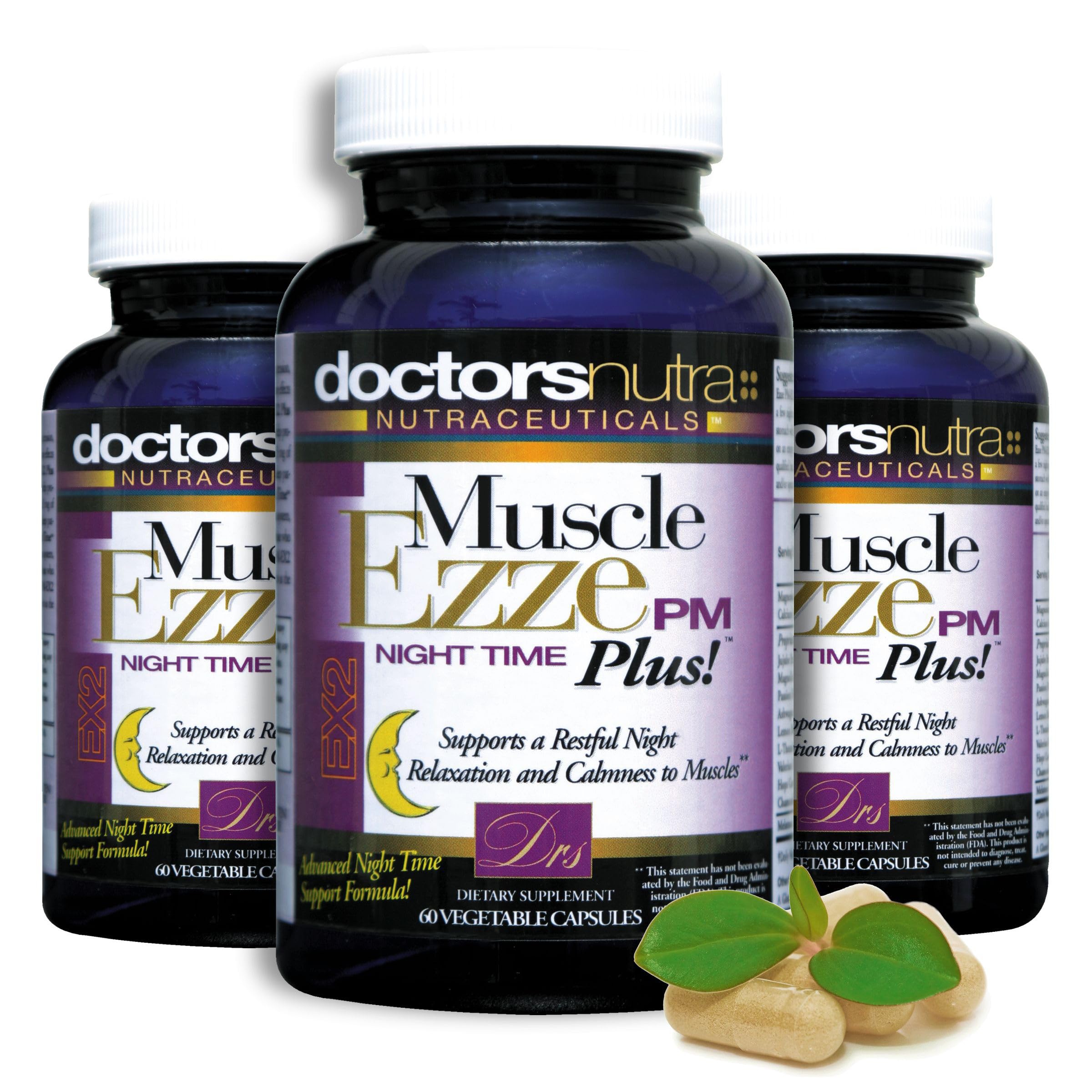 Doctors Nutra frasco abierto Muscle Ezze PM Plus contenido visible práctico