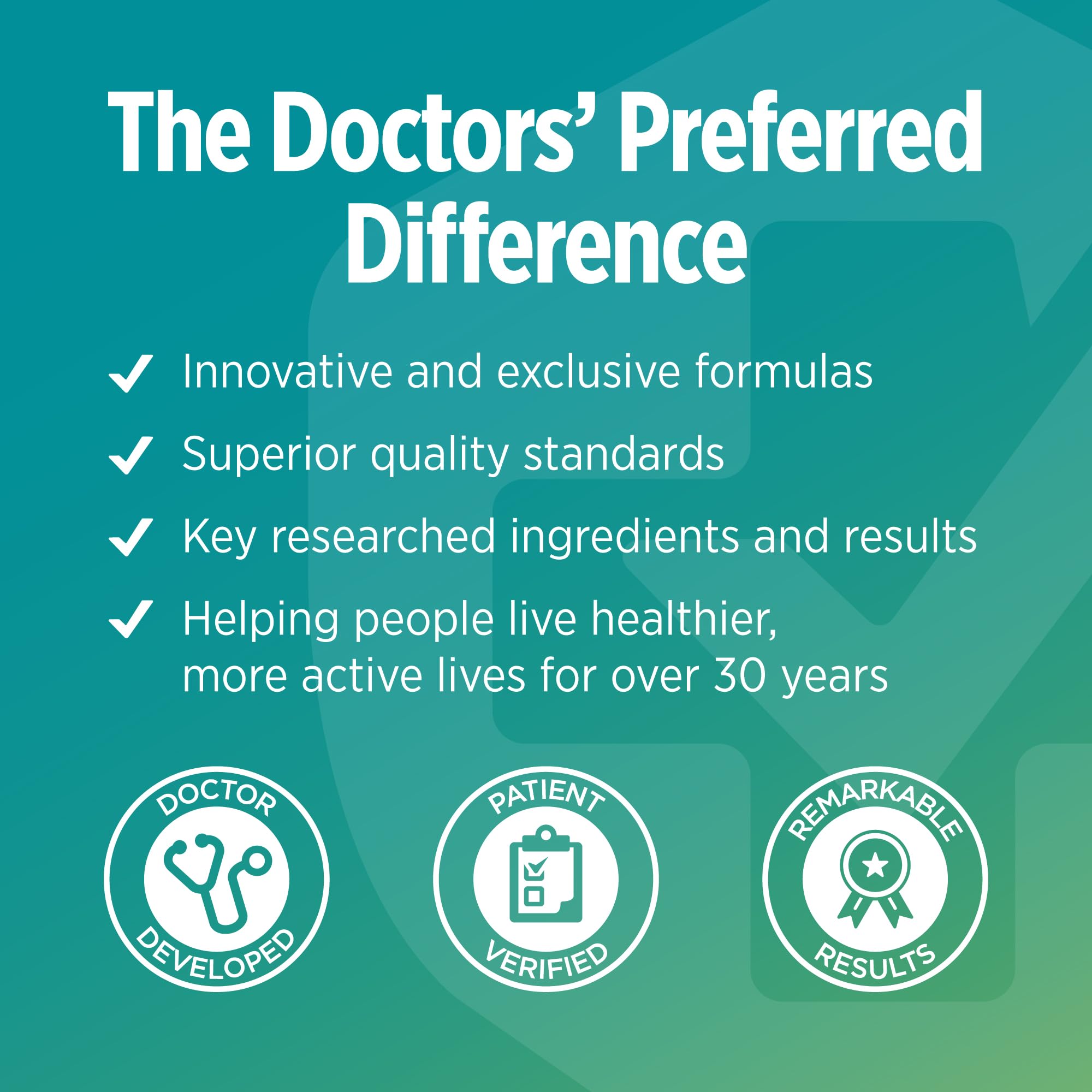 DOCTORS' PREFERRED bote abierto con cápsulas mostrando contenido real