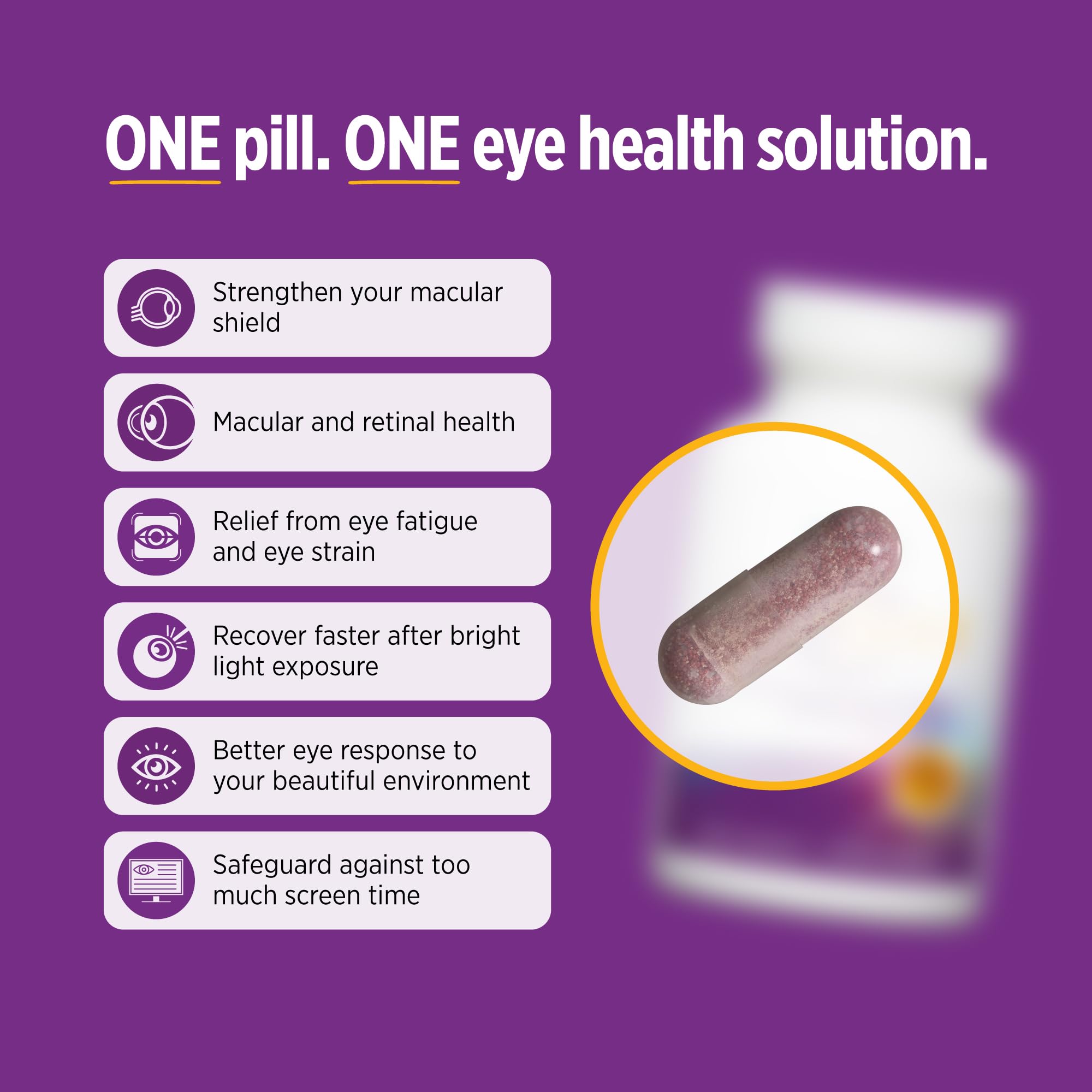 DOCTORS' PREFERRED OcuGold en manos para toma diaria que favorece comodidad visual