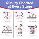 Doctor's Recipes etiqueta nutricional legible que destaca ingredientes claros
