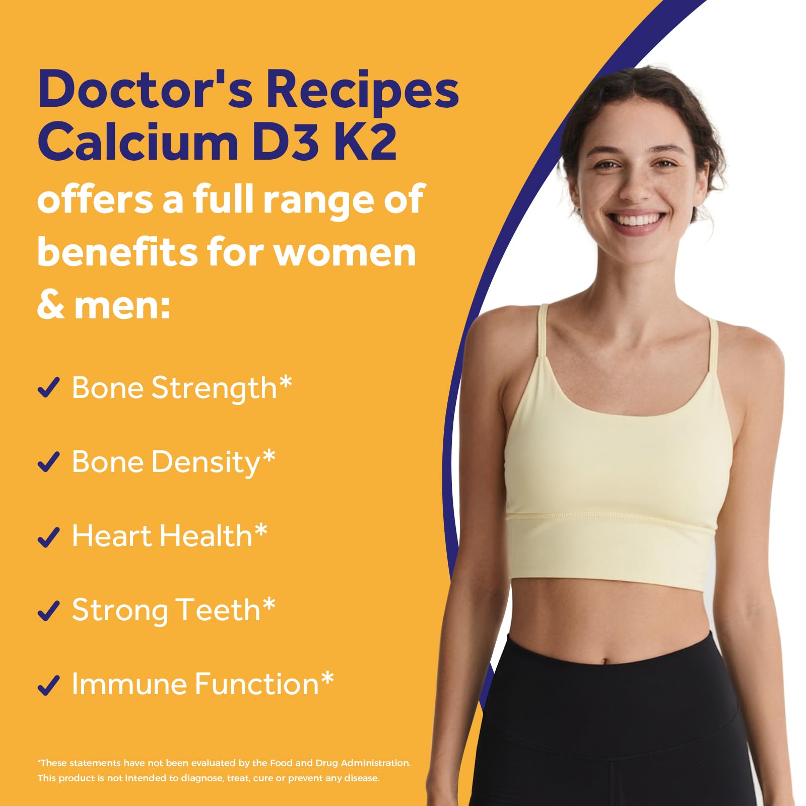 Doctor's Recipes tabletas en mano para comparar tamaño y porción