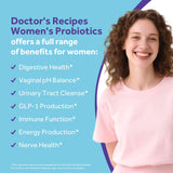 Doctor's Recipes detalle de polvo prebiótico señalando fibra y nutrición