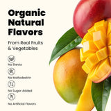 doingwell polvo textura mango, muestra mezcla homogénea y natural