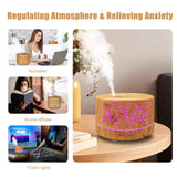 Dongzhen siete luces LED mostrando colores para crear ambiente relajante