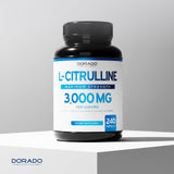 DORADO NUTRITION cápsulas agrupadas sobre superficie blanca, presentación limpia