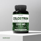DORADO NUTRITION frasco y cápsulas dispuestas 360 mostrando contenido del envase