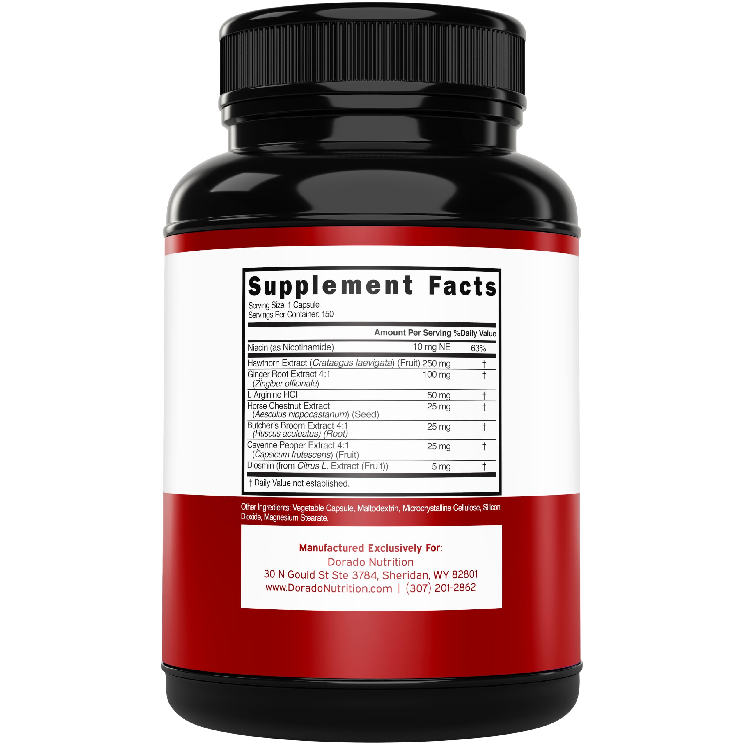 DORADO NUTRITION etiqueta detalle con ingredientes y ventajas