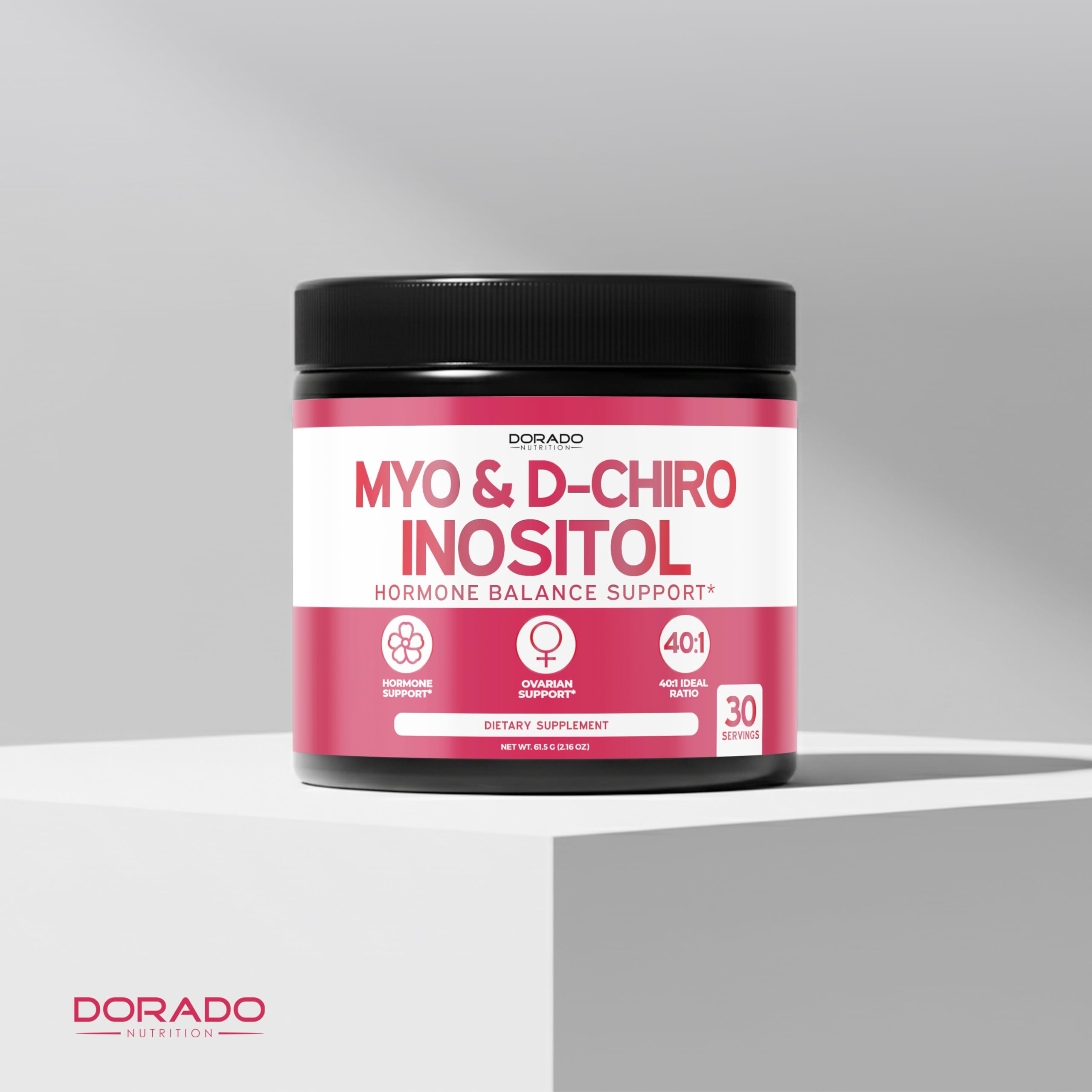 DORADO NUTRITION etiqueta con información nutricional y proporción 40:1