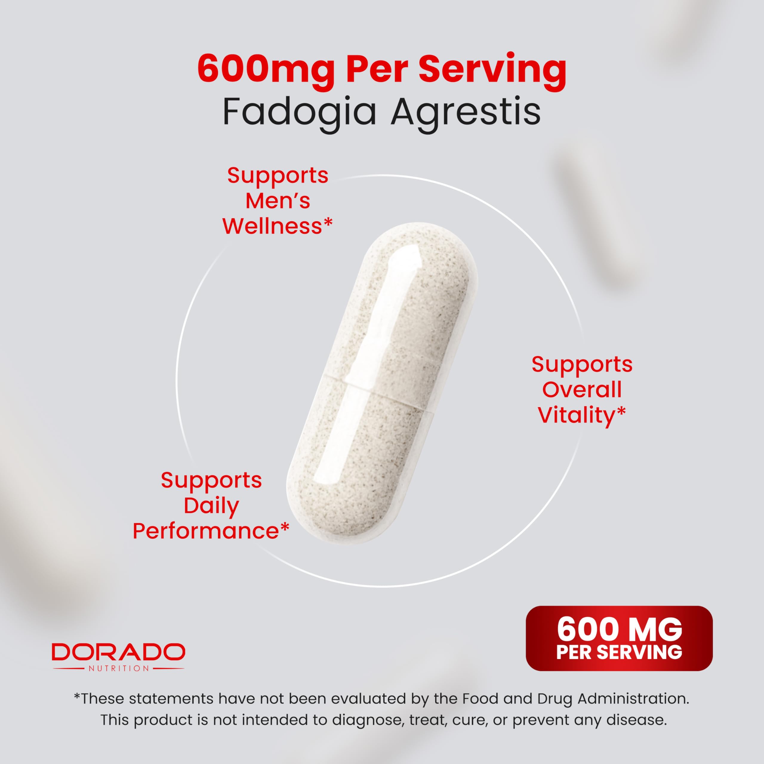 DORADO NUTRITION frasco en mano para comparar tamaño y cantidad