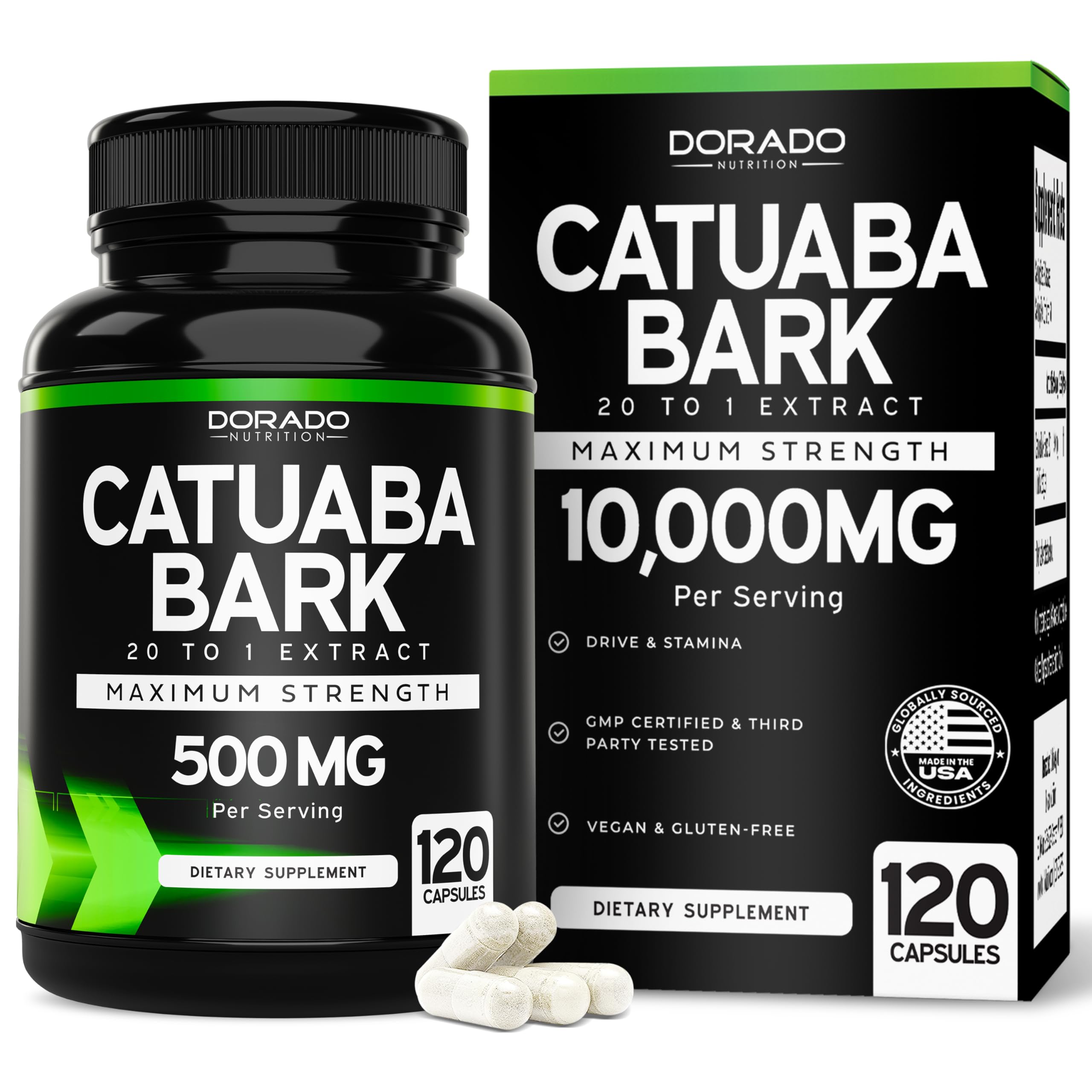 DORADO NUTRITION frasco frontal muestra producto y dosis clara