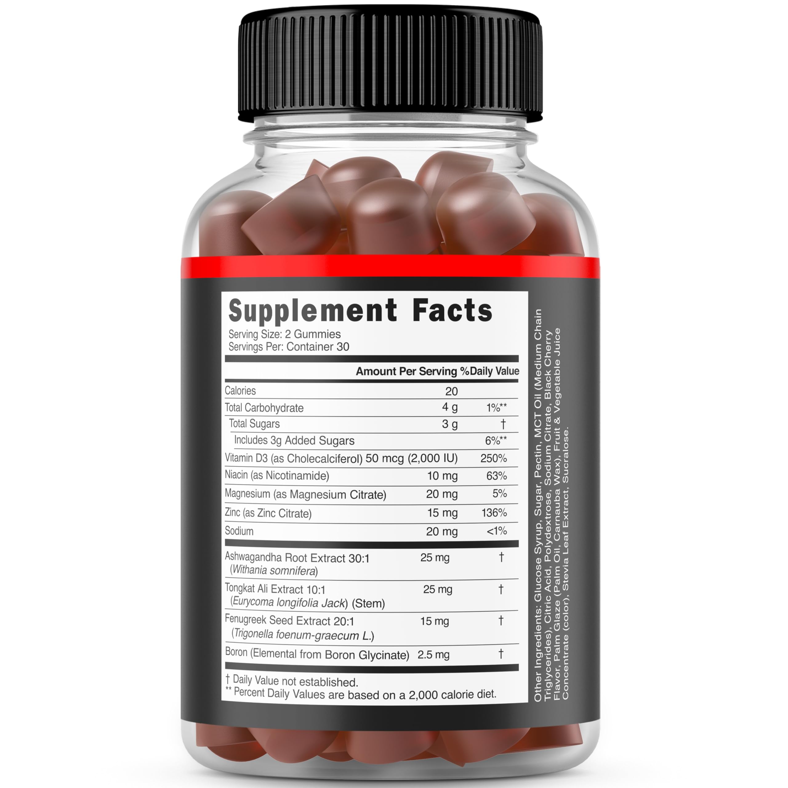 DORADO NUTRITION gomitas sabor cereza negra con apariencia natural
